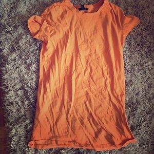 Orange t shirt dress